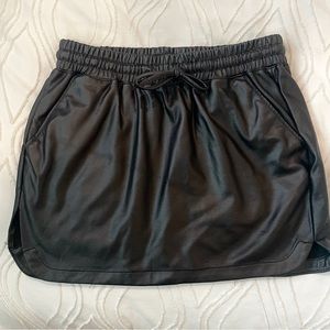 Nasty Gal Faux Leather Black Mini Skirt